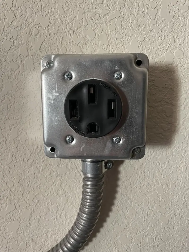 NEMA 14-50 outlet installed for Electrical Panel Upgrade in Viera West