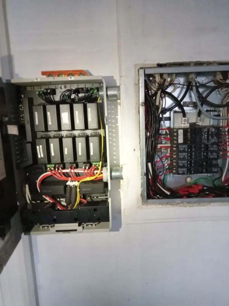 Electrical panel upgrade completed for Security Camera Wiring in Viera West